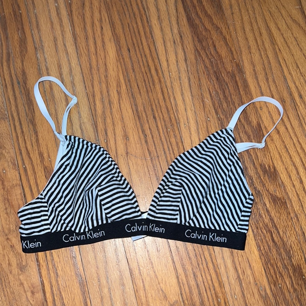 Calvin Klein Striped Bralette!